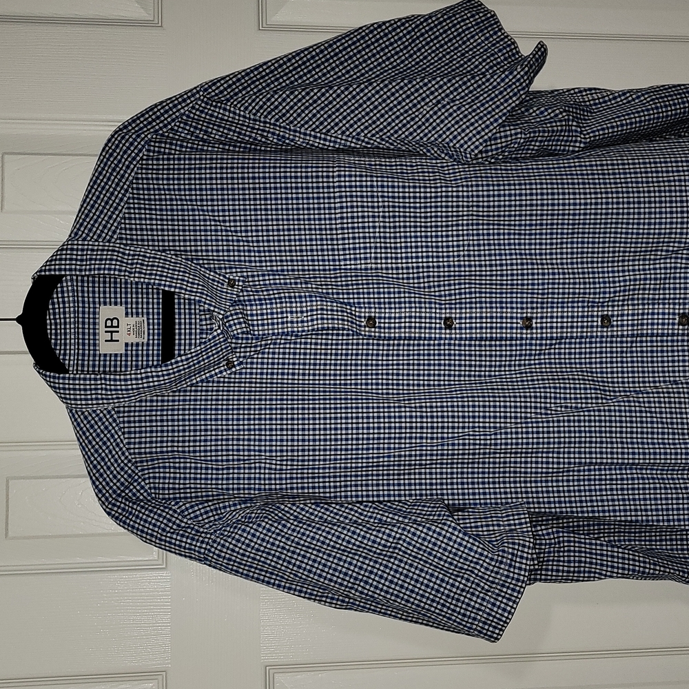 4XLT Harbor Bay Easy Care Sport Shirt. - Picture 2 of 3